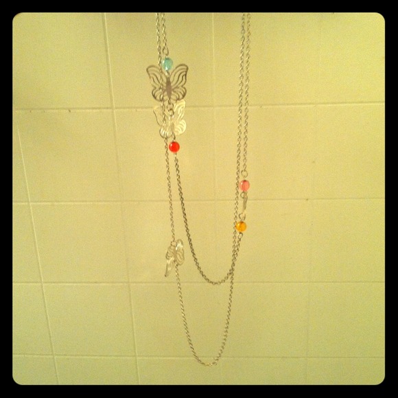 Butterfly Necklace .