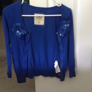 Blue Hollister Cardigan!
