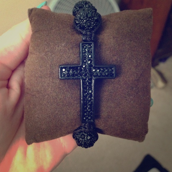 Black Cross Bracelet
