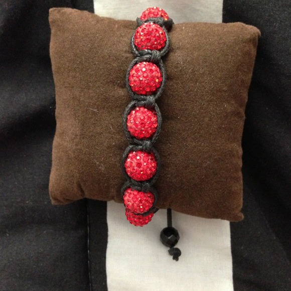 Red and black bracelet