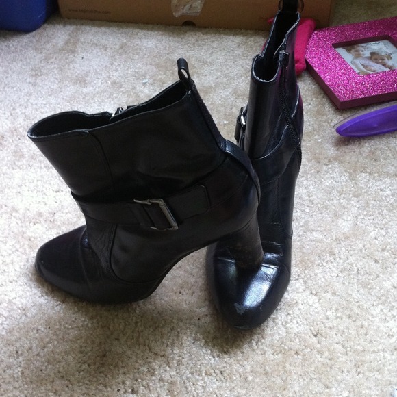 Black ankle boots