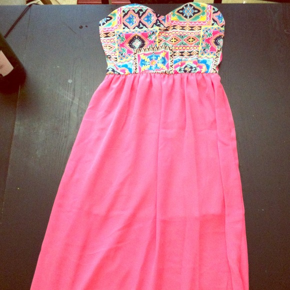 Fancy strapless sundress