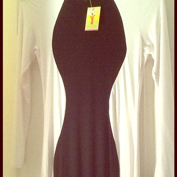 Black n White maxi dress
