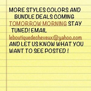 more ombré styles and clip in colors & textures !