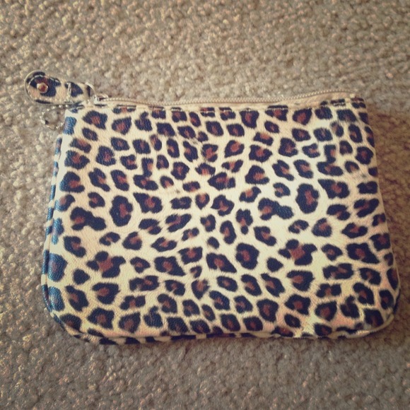 Leopard wristlet