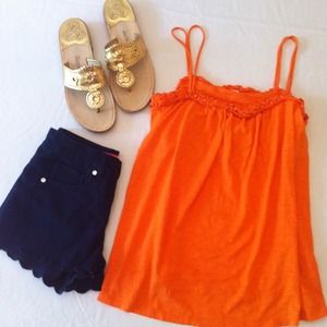 JCREW ORANGE TANKTOP