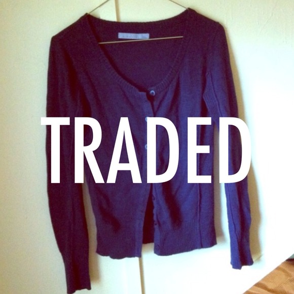 Navy cardigan