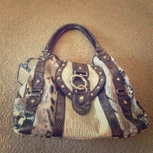 Multi animal print purse