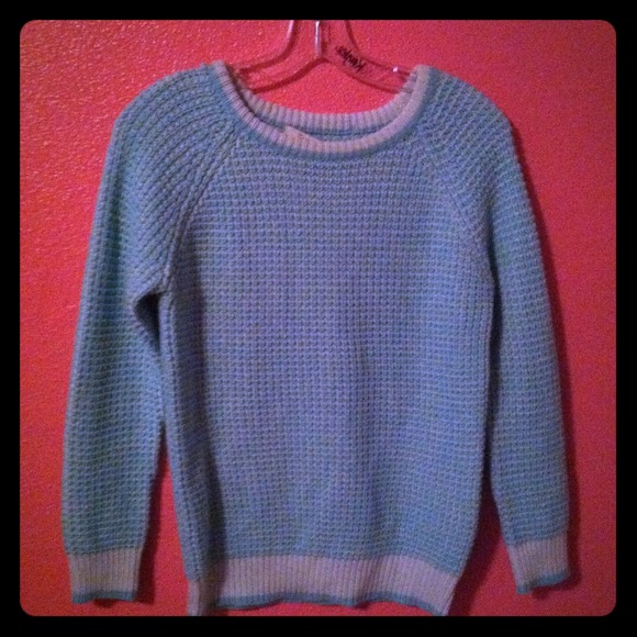Mint green knit sweater