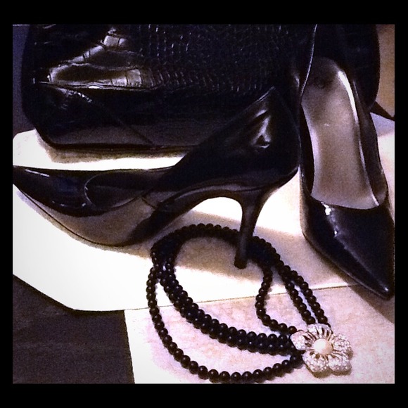 Black high heels 3 inches  sexy pumps size 10