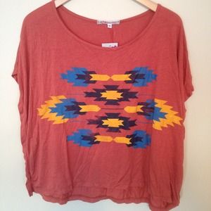 💜SOLD💜 Boxy Tribal Tee