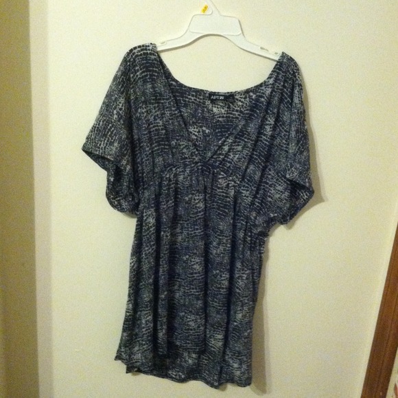 Apt 9 black and white blouse - Picture 1 of 1