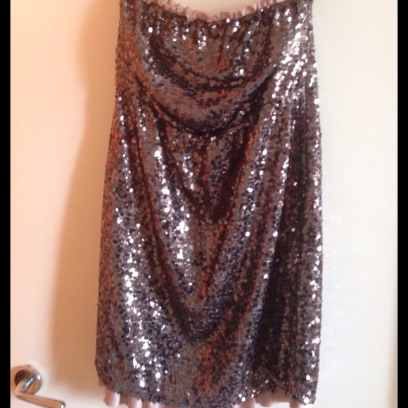 Sold To Nel* Sequin 'DKNY Jeans' Dress (Plus Size)