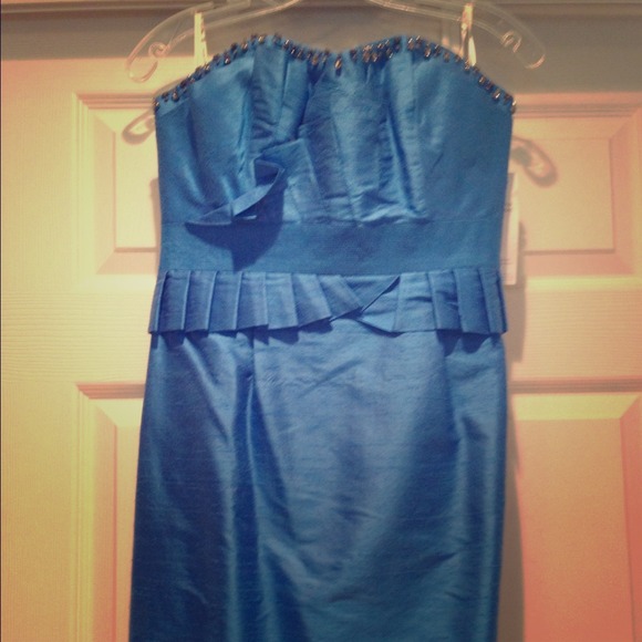 Phoebe Couture silk cocktail dress size 8 - Picture 1 of 3