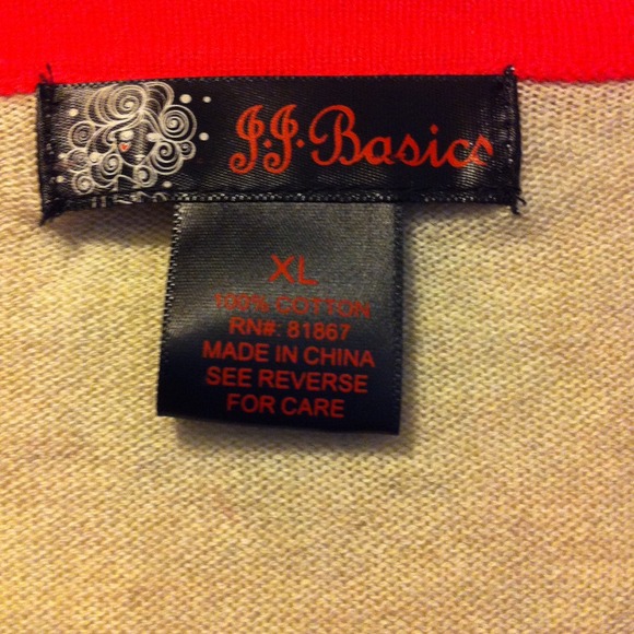 SOLD 72hr SALE $72 J.J Basic cardigan - Picture 2 of 3