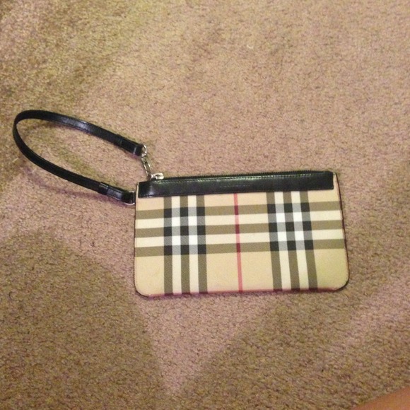 authentic Burberry wristlet