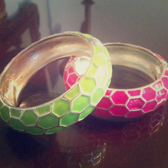 Set of 2 Honeycomb Bracelets