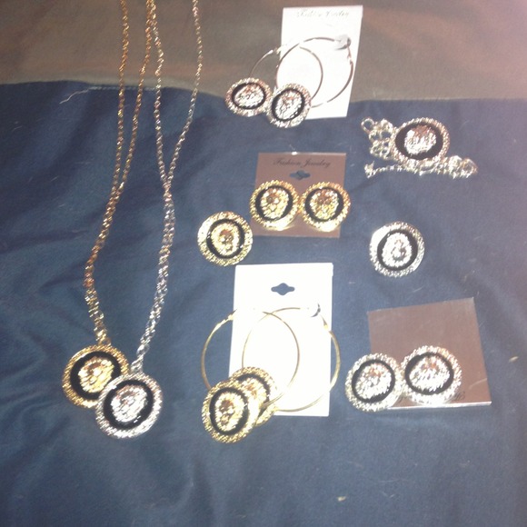 Versace inspired gold and silver set