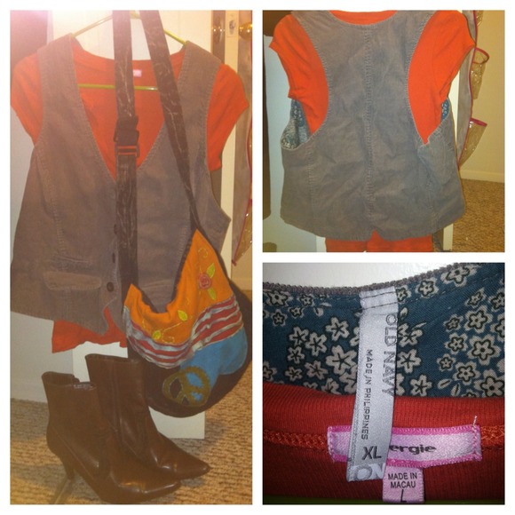 💰BNWOT Tan Racerback Corduroy Vest