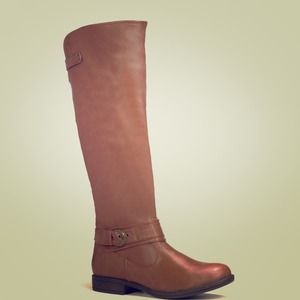 Brown riding boots