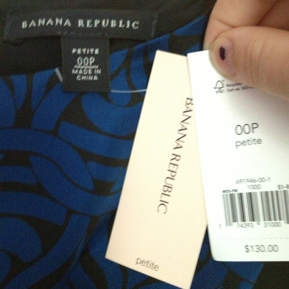 Banana Republic Dress (Blue and Black) - Picture 3 of 3