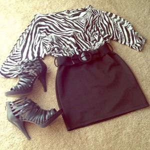 ❌SOLD❌Zebra print dress