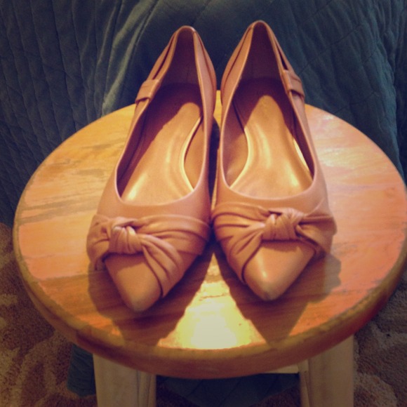 PRICE REDUCED Blush leather BCBG Girls flats