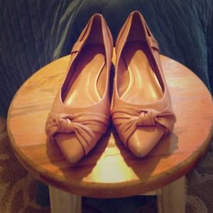 PRICE REDUCED Blush leather BCBG Girls flats