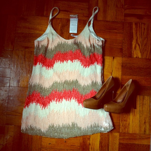 **Price Reduced**Parker Zig Zag Sequin Dress