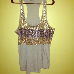 Charlotte Russe sequin tank.