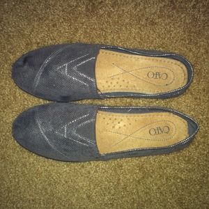 Silver sparkly TOMS look alike!