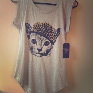Guess kitty cat top