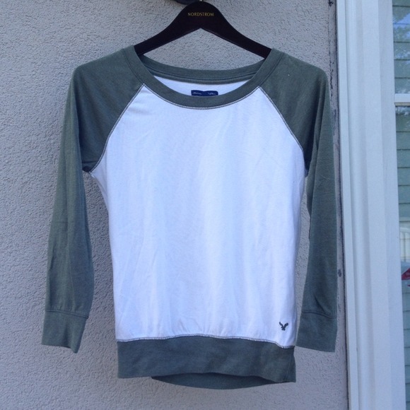 American Eagle Slouchy Raglan Top, XS