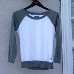 American Eagle Slouchy Raglan Top, XS