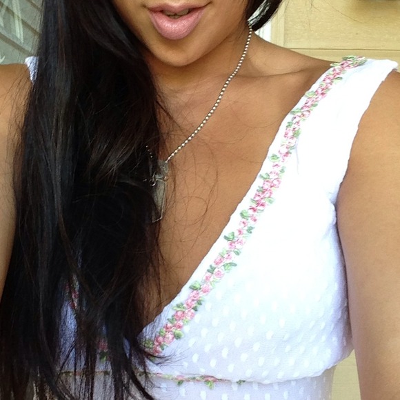 Arden B | swiss dot-like pink baby doll dress