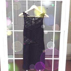 SOLD - Charlotte Russe LBD with lace cutouts