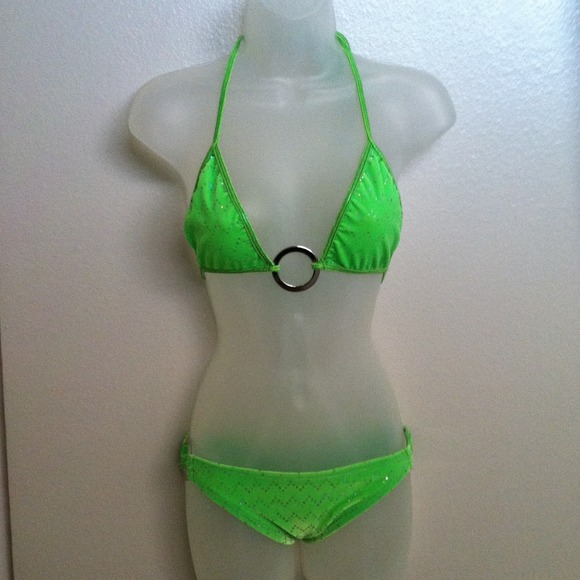 Small Green Neon GoGo Bikini