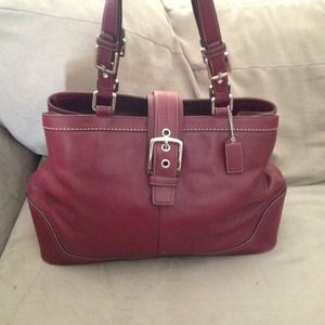 Coach leather handbag