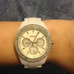 Fossil Stella Multifunction Resin Watch - White