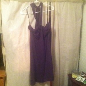 Purple Ann Taylor halter dress
