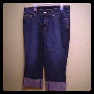 🚫Bundled 🚫New York & Co denim cuffed capris