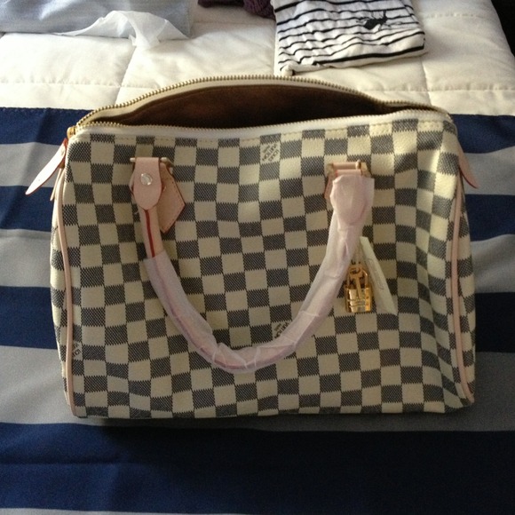 Checkered purse
