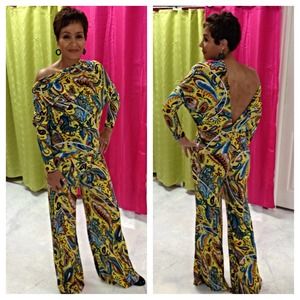 💥SOLD💥Reversible paisley jumpsuit