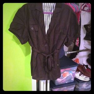 🚫SOLD🚫Black professional jacket with waist tie