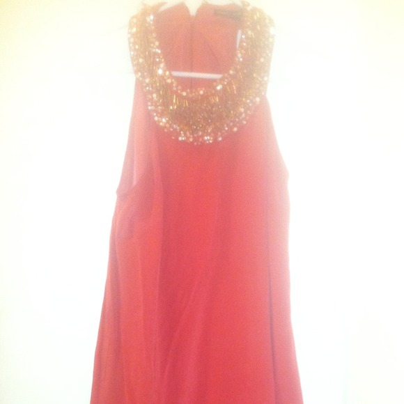 Silk coral French connection dress