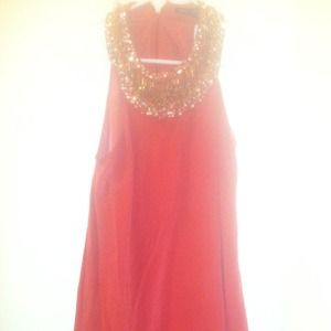 Silk coral French connection dress