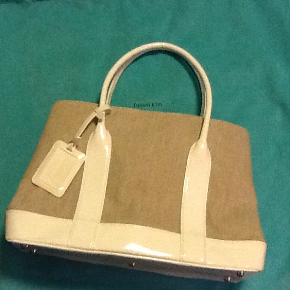 ~SOLD~ Authentic Tiffany & Co. White purse
