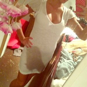 Never worn White swim suit cover up/dress