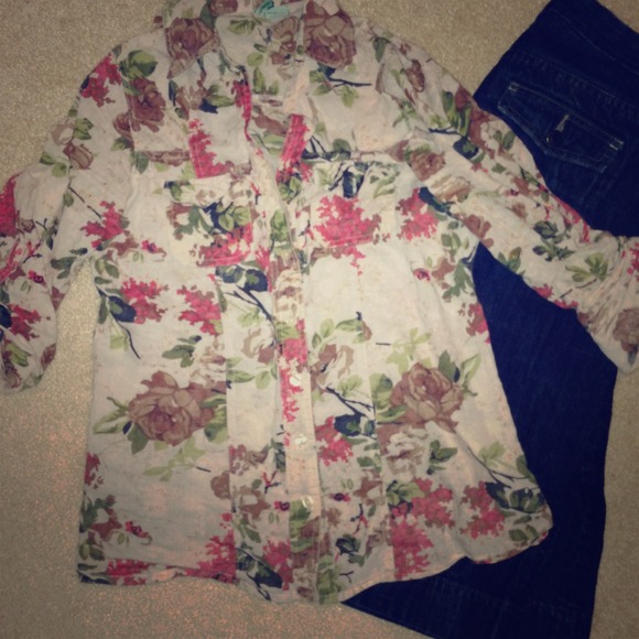 Floral Button Down Shirt