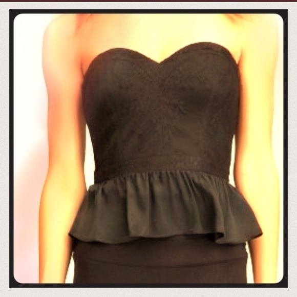 Bebe Peplum Bustier